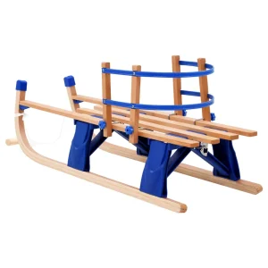 Offres ⌛ Traîneaux Vidaxl Vidaxl Traîneau Pliable En Bois Avec Dossier 119 Cm 👏 18