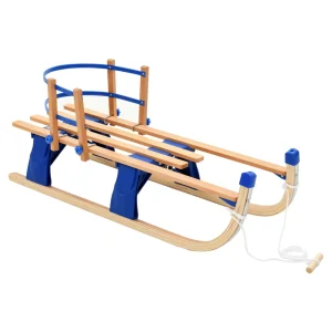 Offres ⌛ Traîneaux Vidaxl Vidaxl Traîneau Pliable En Bois Avec Dossier 119 Cm 👏 12