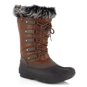 Bon marché 😍 Montagne Femme Kimberfeel Bottes De Neige Nora MARRON ⭐ 10